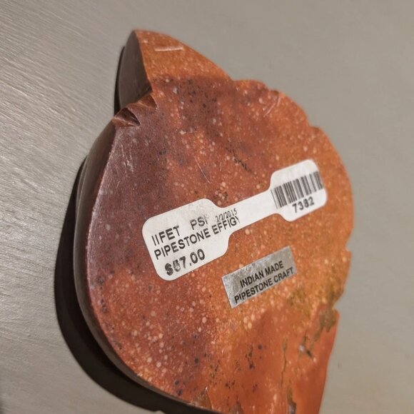 Native American Indian Hand-Carved Pipestone Turtle Effigy Fetish Original Tags - Picture 7 of 7